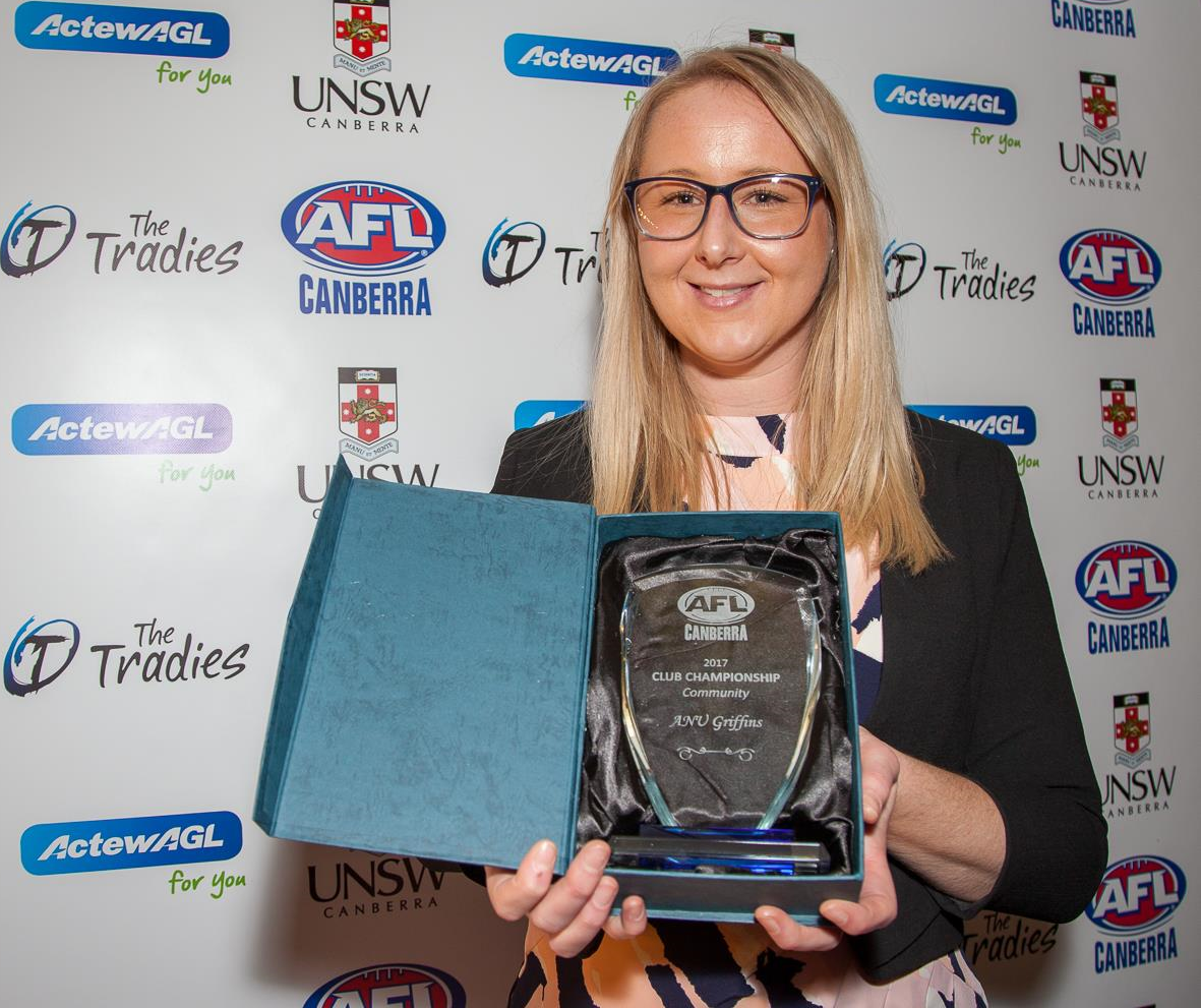 ANUAFC awarded AFL Canberra Community Club of the Year for the third year running
